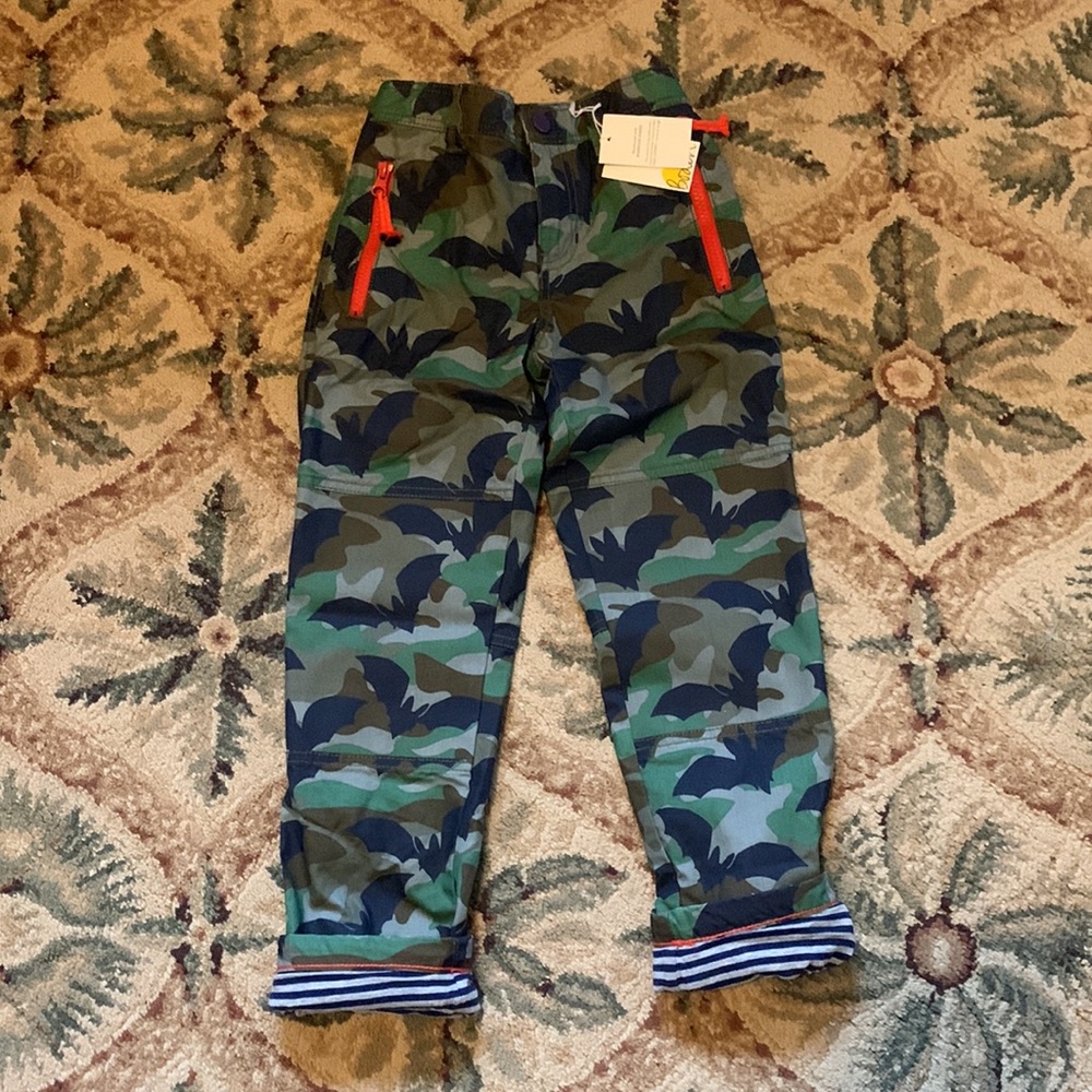 Mini Boden Khaki Green Batouflage Pants - Picture 7 of 8